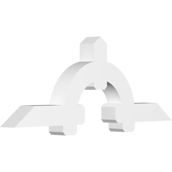 Ekena Millwork Ericson Architectural Grade PVC Gable Bracket, 72"W x 27"H x 6"D x 6"F, 9/12 Pitch GBP072X27X0606ERI00 - main